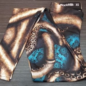 Blackmilk Tentacle Brocade Wallpaper Leggings